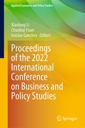 Cover: Proceedings of the 2022 International Conference on Business and Policy Studies - Springer