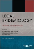 Cover: Legal Epidemiology - Wiley