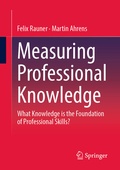 Cover: Measuring Professional Knowledge - Springer