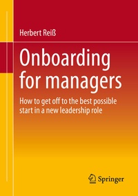 Abbildung von: Onboarding for managers - Springer