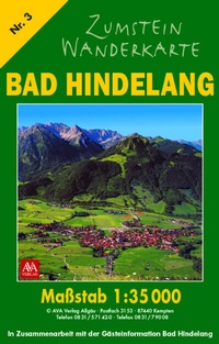 Abbildung von: Zumstein Wanderkarte Bad Hindelang - AVA-Agrar