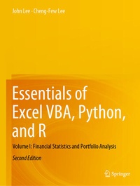 Enlarge image Cover: Essentials of Excel VBA, Python, and R - Springer