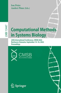 Enlarge image Cover: Computational Methods in Systems Biology - Springer