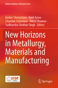 Cover: New Horizons in Metallurgy, Materials and Manufacturing - Springer
