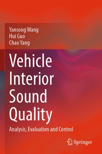 Enlarge image Cover: Vehicle Interior Sound Quality - Springer
