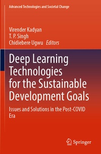 Enlarge image Cover: Deep Learning Technologies for the Sustainable Development Goals - Springer