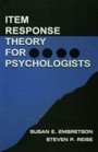 Cover: Item Response Theory for Psychologists - Psychology Press Ltd