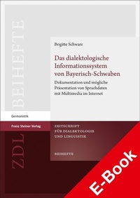 Abbildung von: Das dialektologische Informationssystem von Bayerisch-Schwaben - Franz Steiner Verlag