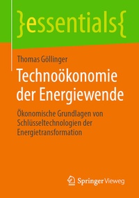 Abbildung von: Technoökonomie der Energiewende - Springer Vieweg