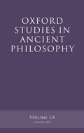 Cover: Oxford Studies in Ancient Philosophy, Volume 60 - OUP eBook
