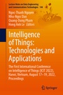 Cover: Intelligence of Things: Technologies and Applications - Springer