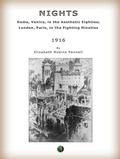 Cover: Nights: Rome, Venice, in the Aesthetic Eighties; London, Paris, in the Fighting - Edizioni Savine