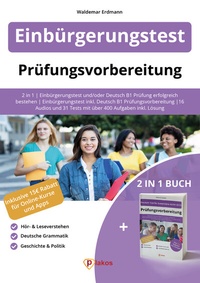 Abbildung von: Einbürgerungstest Vorbereitung + Deutsch B1 - Plakos GmbH