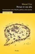Cover: Pensar en voz alta - Herder Editorial