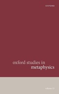 Cover: Oxford Studies in Metaphysics Volume 13 - Oxford University Press