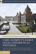 Cover: Carl Schmitt's Early Legal-Theoretical Writings - Cambridge University Press