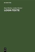 Cover: Logik-Texte - De Gruyter