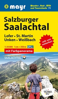 Abbildung von: Mayr Wanderkarte Salzburger Saalachtal, Lofer, St. Martin, Unken, Weißbach 1:35.000 - WALTER MAYR VERLAG