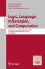 Cover: Logic, Language, Information, and Computation - Springer