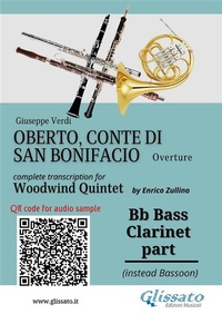 Abbildung von: Bb Bass Clarinet (instead Bassoon) part of "Oberto" for Woodwind Quintet - Glissato Edizioni Musicali