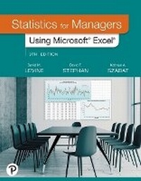 Enlarge image Cover: Statistics for Managers with Excel - Pearson
