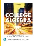 Cover: College Algebra in Context with Applications for the Managerial, Life, and Social Sciences - Pearson