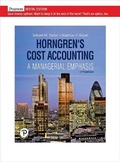 Cover: Horngren's Cost Accounting - Pearson