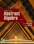 Cover: A First Course in Abstract Algebra - Pearson