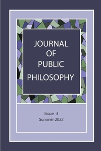 Enlarge image Cover: Journal of Public Philosophy - Public Philosophy Press