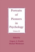 Cover: Portraits of Pioneers in Psychology - Psychology Press Ltd