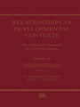 Cover: Relationships as Developmental Contexts - Psychology Press Ltd