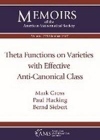 Enlarge image Cover: Theta Functions on Varieties with Effective Anti-Canonical Class - American Mathematical Society