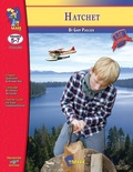 Cover: Hatchet by Gary Paulson, Novel Study Grades 5-7 - On the Mark Press