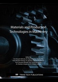 Cover: Materials and Production Technologies in Machinery - Trans Tech Publications Ltd