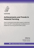 Cover: Achievements and Trends in Material Forming - Trans Tech Publications Ltd