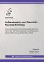 Cover: Achievements and Trends in Material Forming - Trans Tech Publications Ltd