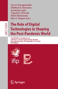 Cover: The Role of Digital Technologies in Shaping the Post-Pandemic World - Springer