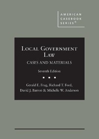 Enlarge image Cover: Local Government Law - West Academic Press
