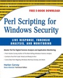 Cover: Perl Scripting for Windows Security - Elsevier