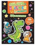 Cover: Colour and Sticker by Numbers Dinosaurs - Bookoli Limited