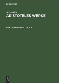Enlarge image Cover: Opuscula, Teil II, III - De Gruyter