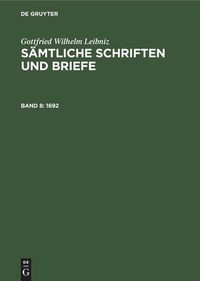 Enlarge image Cover: 1692 - De Gruyter