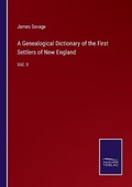 Cover: A Genealogical Dictionary of the First Settlers of New England - Salzwasser-Verlag