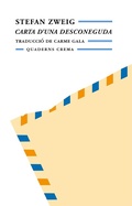 Cover: Carta d'una desconeguda - Quaderns Crema