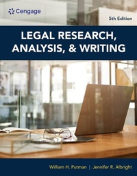 Enlarge image Cover: Legal Research, Analysis, and Writing - Delmar Cengage Learning