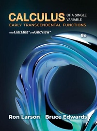 Abbildung von: Calculus of a Single Variable : Early Transcendental Functions - Brooks/Cole