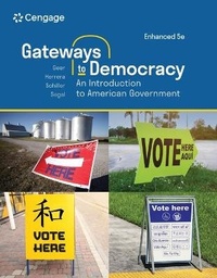 Enlarge image Cover: Gateways to Democracy: An Introduction to American Government Enhanced, Loose-Leaf Version - CENGAGE Learning Custom Publishing