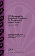 Cover: XVII Congress of the International Organization for Septuagint and Cognate Studies - SBL Press