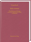 Cover: Solo sermone - Harrassowitz Verlag