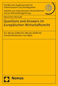 Abbildung von: Questions and Answers im Europäischen Wirtschaftsrecht - Nomos